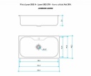 Pileta Simple LUXOR SI85 A - Acero 304 - JOHNSON