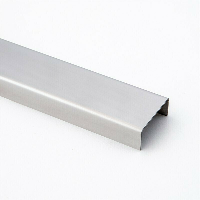 LISTEL ACERO INOX 430 - 30x10mm x 2500mm - BRILLANTE