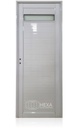 HFA PUERTA ALUMINIO TUBULAR 36mm - VIDRIO SUPERIOR - 80cm - Derecha