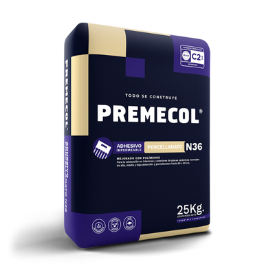 ADHESIVO EXTRA PORCELLANATO N36 x 25 kg - PREMECOL
