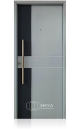 OFERTA! Puerta BICOLOR (70) -80cm - Aluminio - Derecha - Linea PAVIR