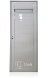 [PAT36VS80D] HFA PUERTA ALUMINIO TUBULAR 36mm - VIDRIO SUPERIOR - 80cm - Derecha