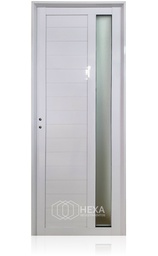 [PAT36VL80D] HFA PUERTA ALUMINIO TUBULAR 36mm - VIDRIO LATERAL - 80cm - Derecha
